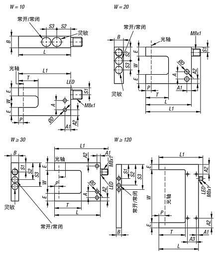 叉形光栅