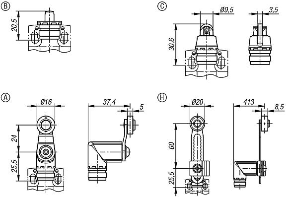 Actuator for position switch