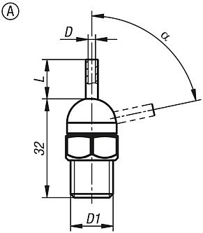 High pressure nozzles LOC-LINE®, Form A