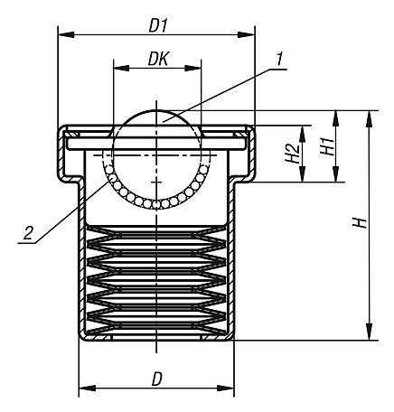 Ball transfer units undersprung