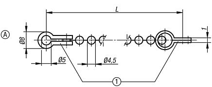 Ball chains, Form A, single