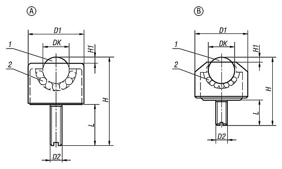 Ball transfer units mini