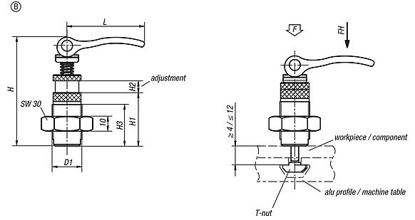 Eccentric clamp module, Form B