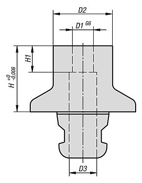 UNILOCK 5 轴缩小适配器，系统尺寸 80 mm