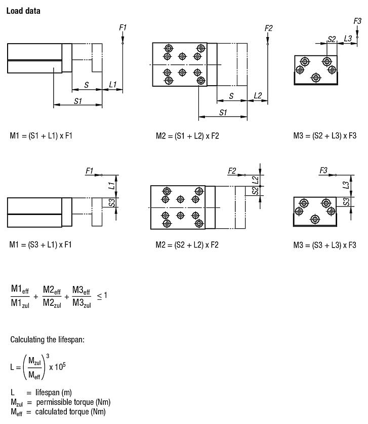 Linear modules pneumatic with rail guide